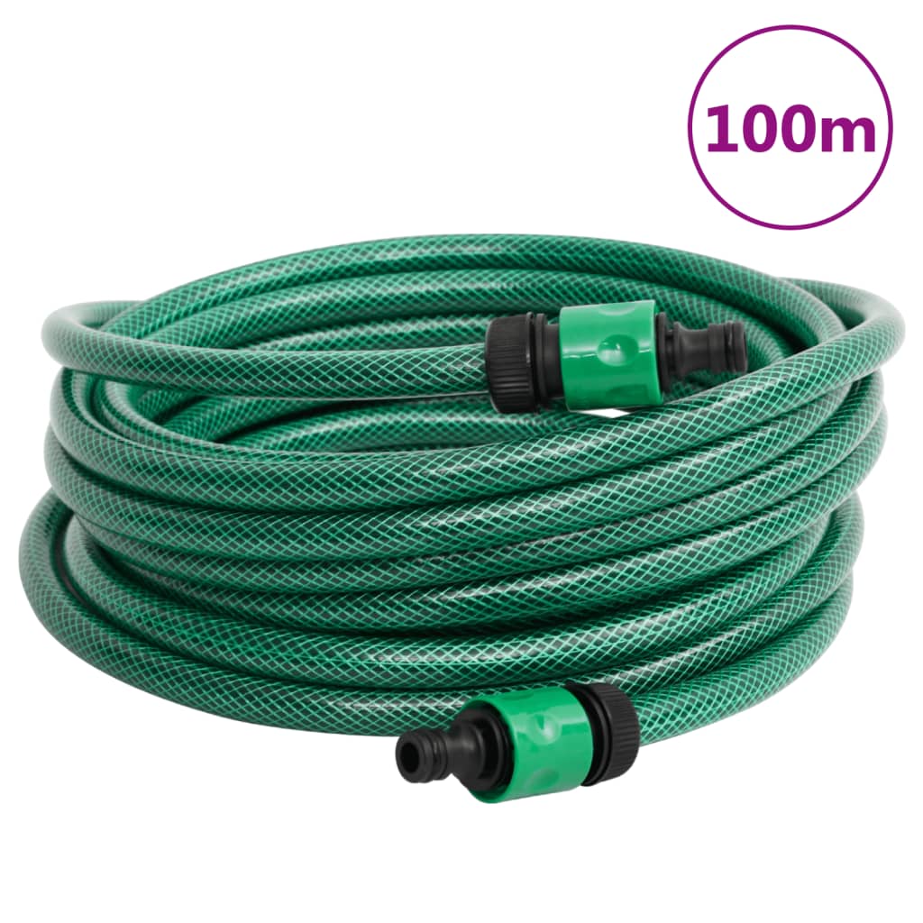 medence tömlő zöld 100 m PVC