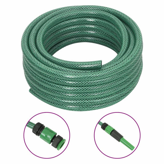 kerti tömlő szerelvénykészlettel Zöld 0,5" 30 m PVC