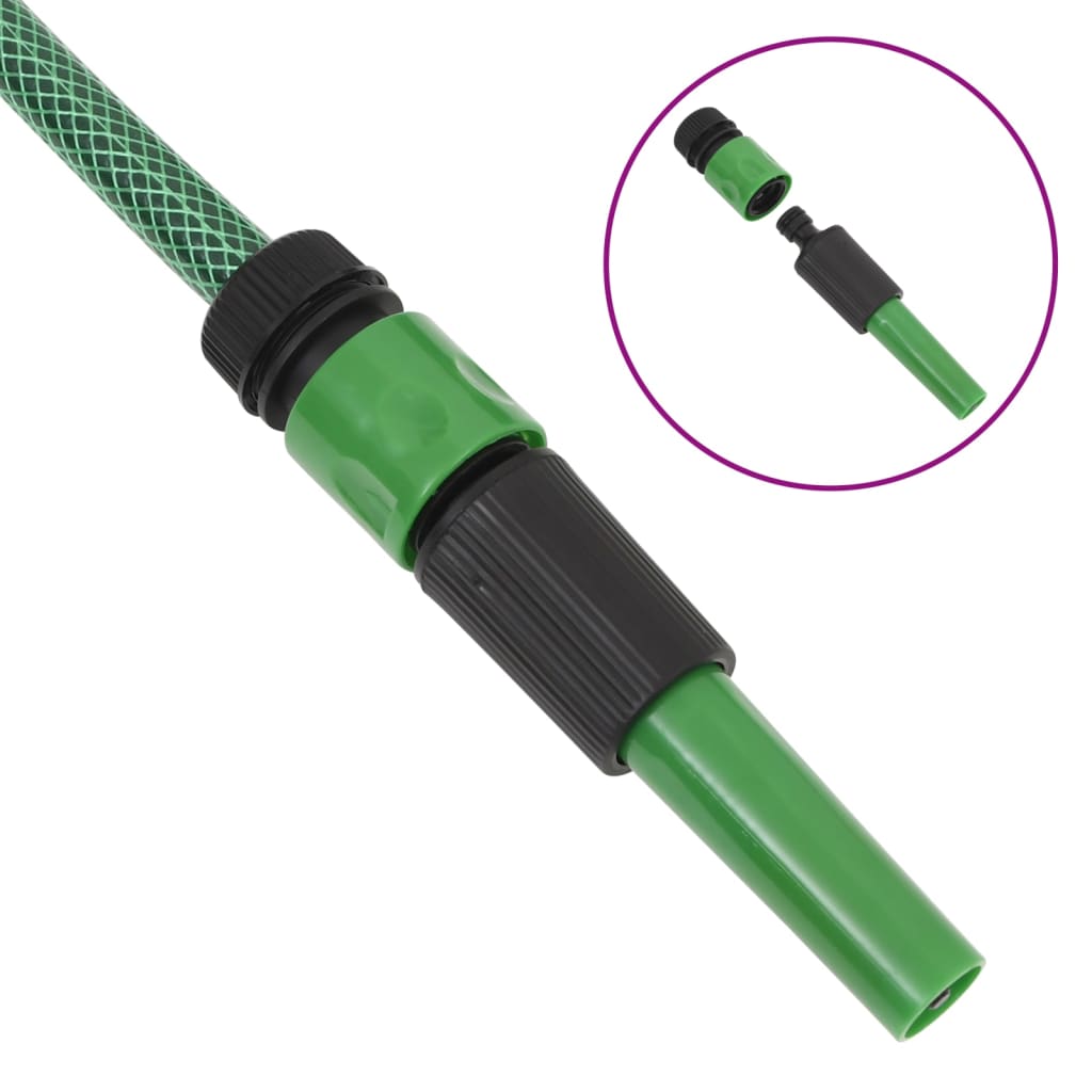 kerti tömlő szerelvénykészlettel Zöld 0,75" 20 m PVC