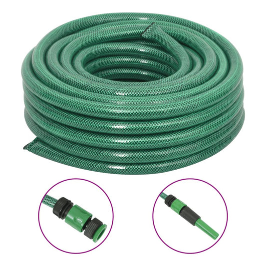 kerti tömlő szerelvénykészlettel Zöld 0,75" 50 m PVC