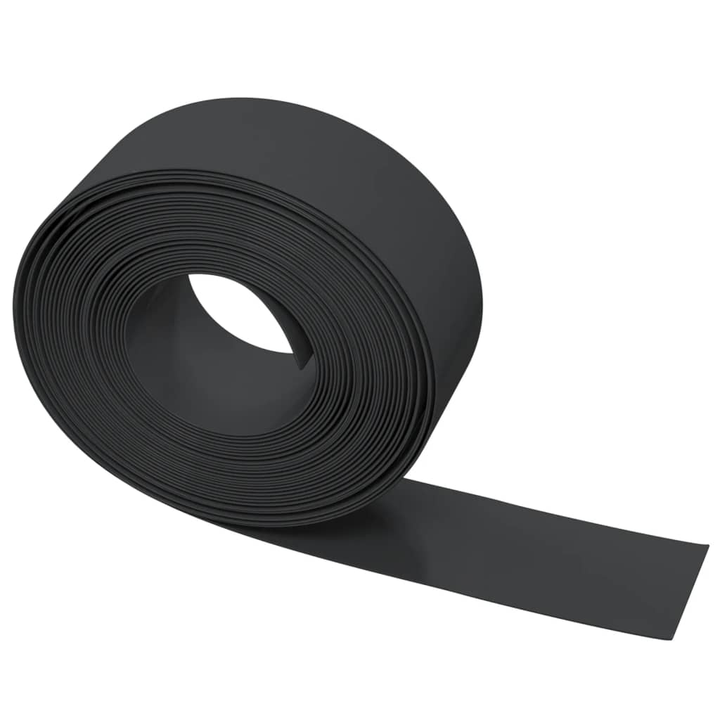 5 db fekete polietilén kerti szegély 10 m x 20 cm
