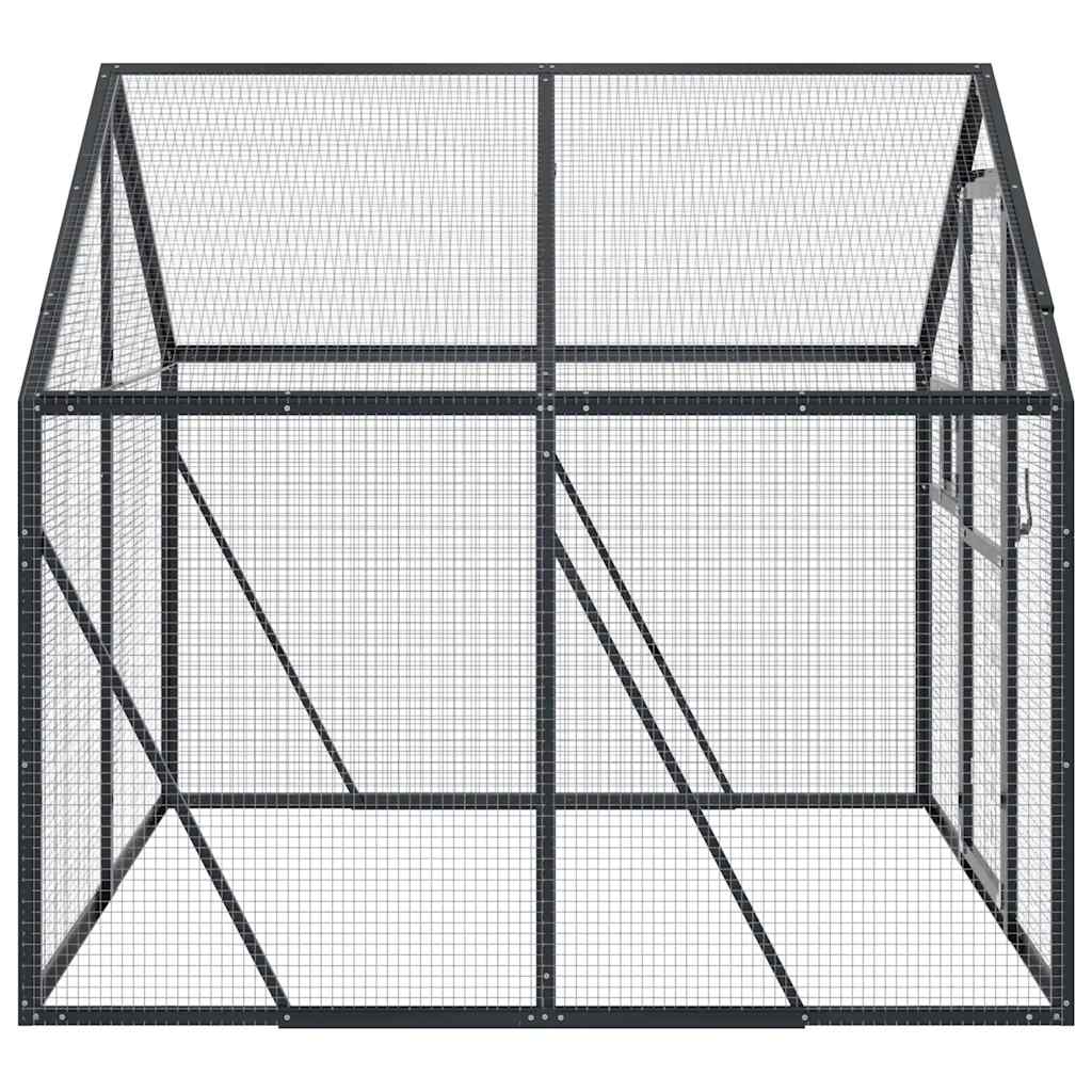 antracit alumínium madárház 1,79 x 2 x 1,85 m