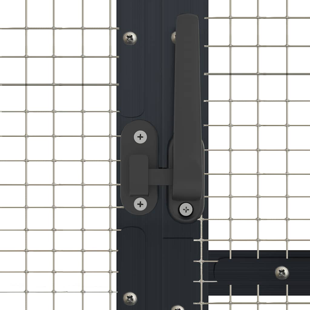 antracit alumínium madárház 1,79 x 3 x 1,85 m