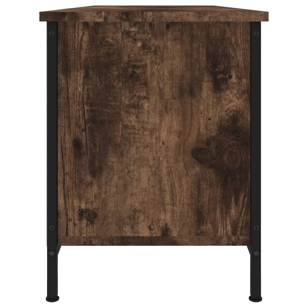 füstös tölgy színű szerelt fa TV-szekrény 102 x 35 x 45 cm