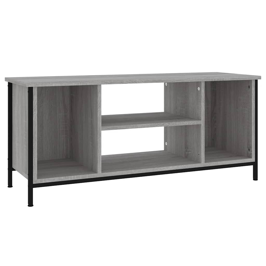 szürke sonoma színű szerelt fa TV-szekrény 102x35x45 cm