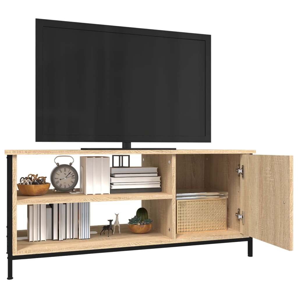 sonoma tölgyszínű szerelt fa TV-szekrény 100x40x45 cm