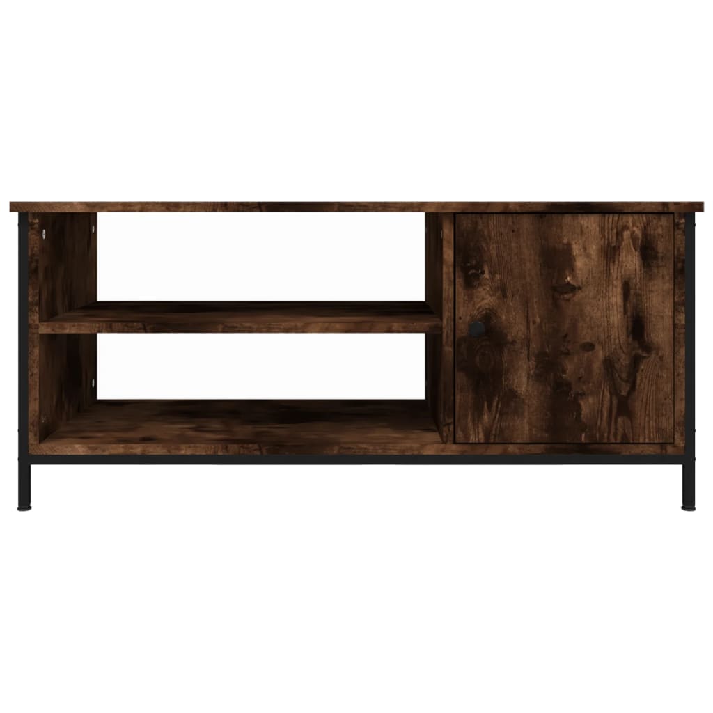 füstös tölgy színű szerelt fa TV-szekrény 100 x 40 x 45 cm