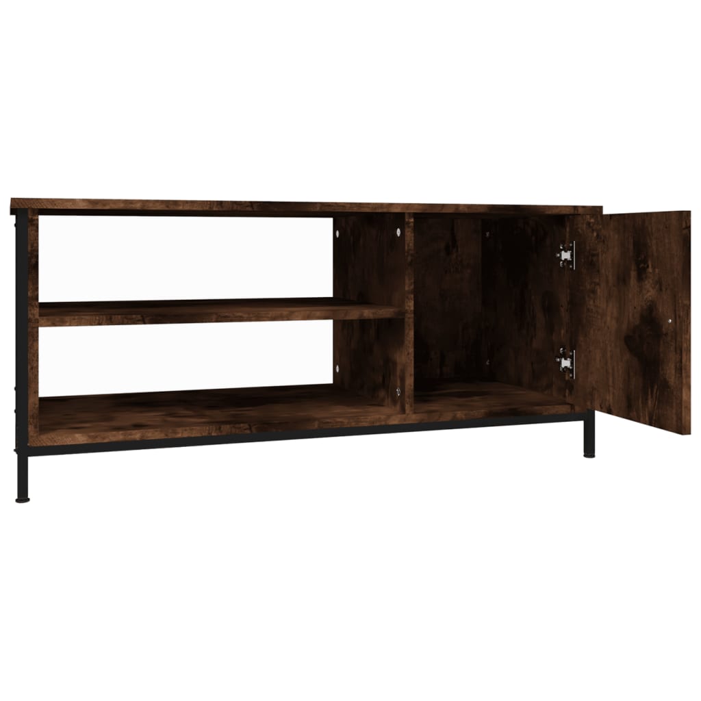 füstös tölgy színű szerelt fa TV-szekrény 100 x 40 x 45 cm