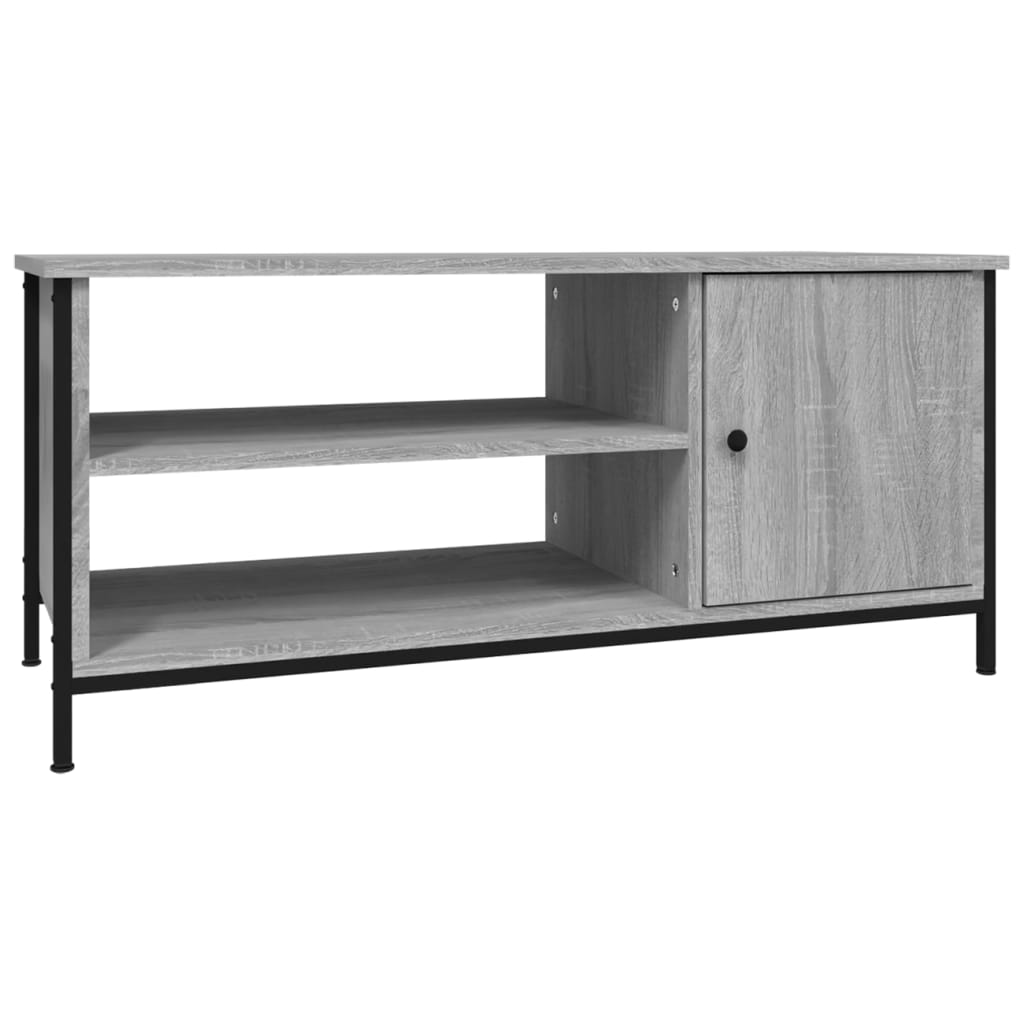 szürke sonoma színű szerelt fa TV-szekrény 100x40x45 cm