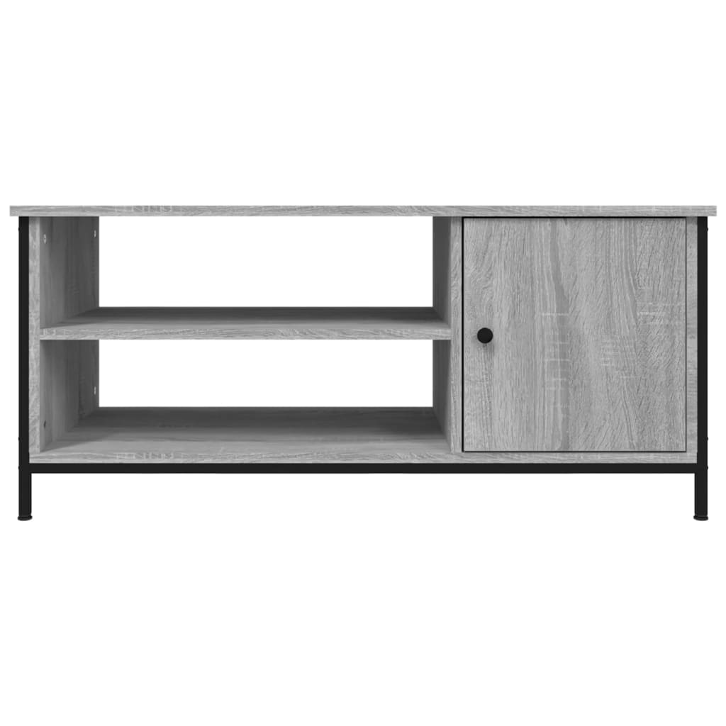 szürke sonoma színű szerelt fa TV-szekrény 100x40x45 cm
