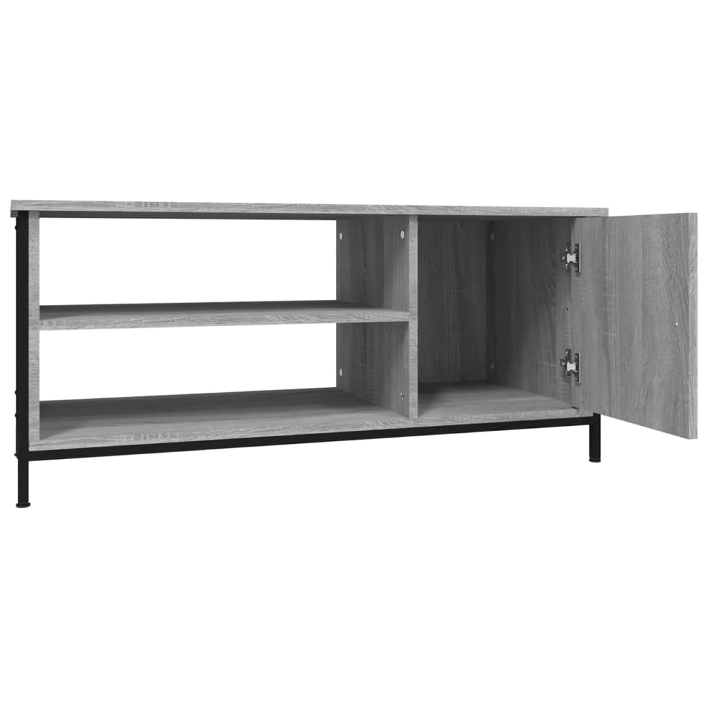 szürke sonoma színű szerelt fa TV-szekrény 100x40x45 cm