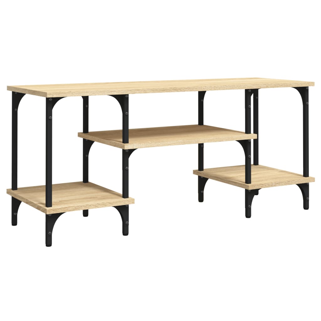 sonoma tölgyszínű szerelt fa TV-szekrény 102x35x45,5 cm