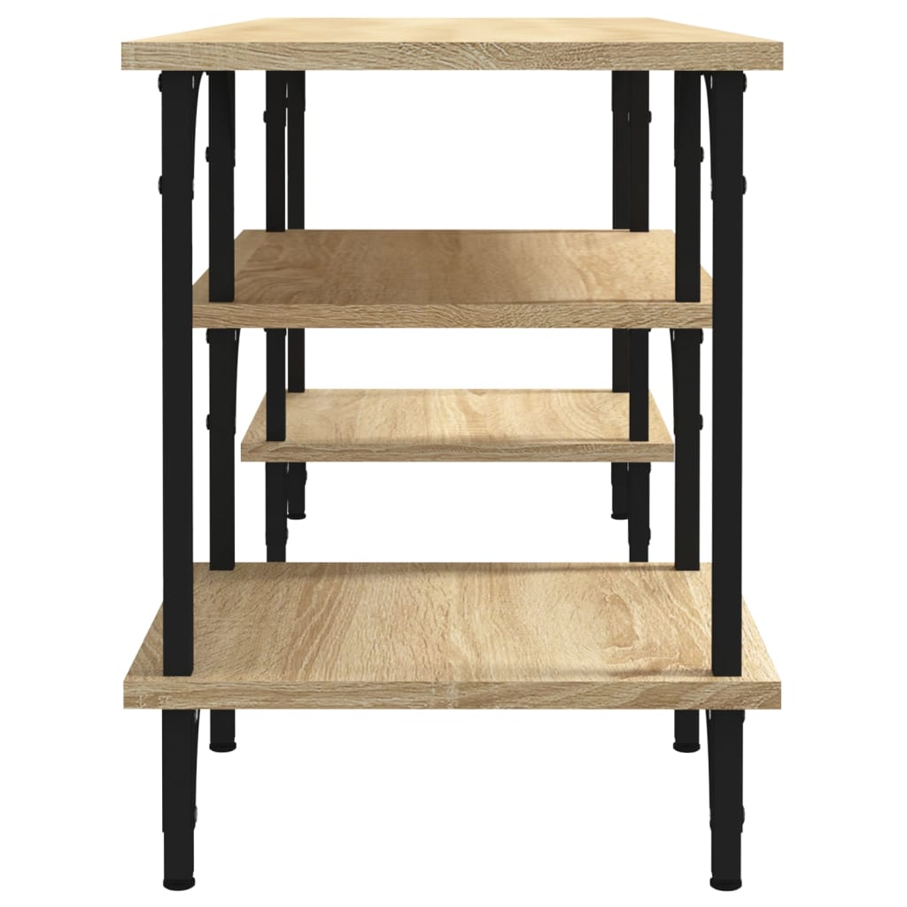 sonoma tölgyszínű szerelt fa TV-szekrény 102x35x45,5 cm