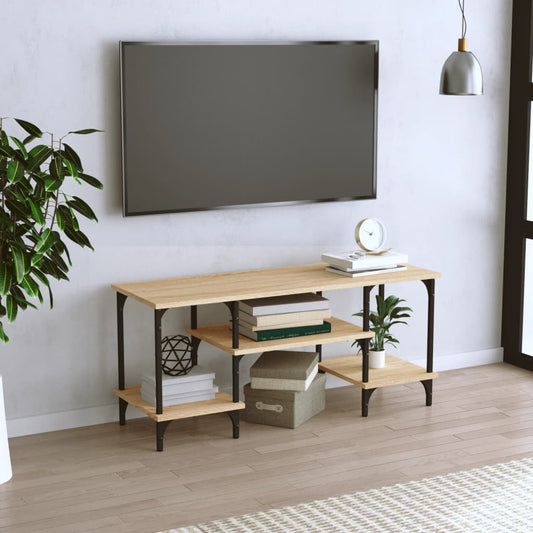 sonoma tölgyszínű szerelt fa TV-szekrény 102x35x45,5 cm