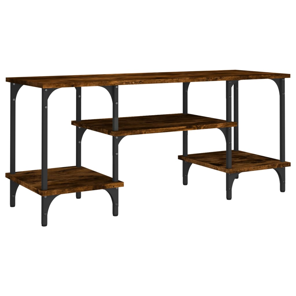 füstös tölgy színű szerelt fa TV-szekrény 102 x 35 x 45,5 cm