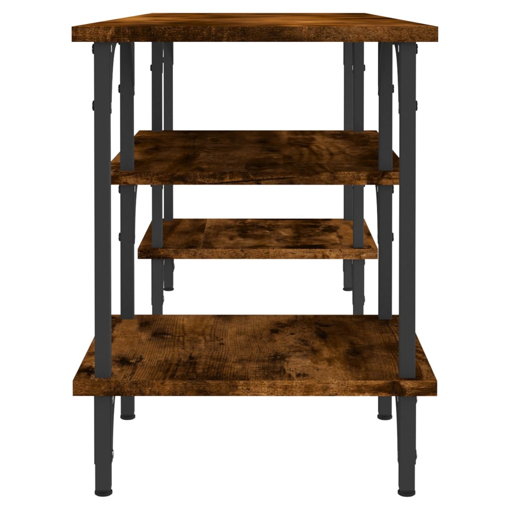 füstös tölgy színű szerelt fa TV-szekrény 102 x 35 x 45,5 cm