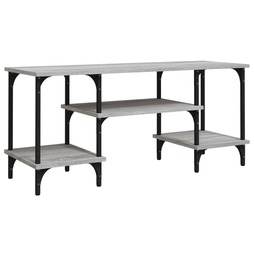szürke sonoma színű szerelt fa TV-szekrény 102x35x45,5 cm