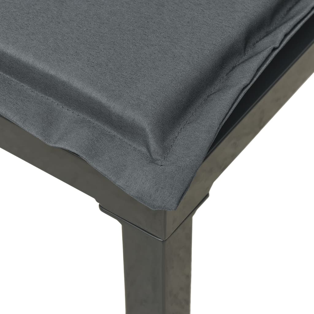 fekete és szürke polyrattan kerti sarokfotel párnákkal