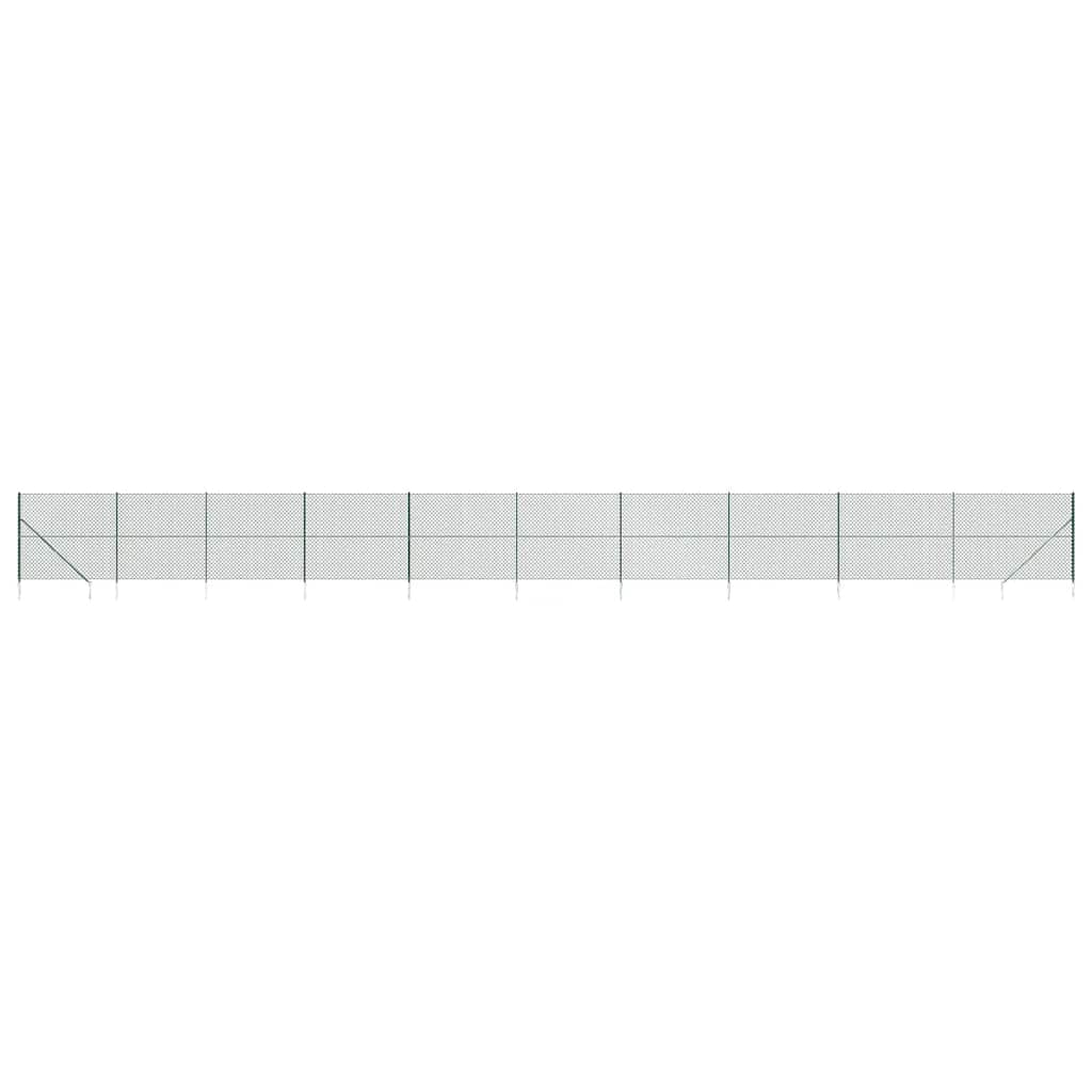 zöld drótkerítés cövekekkel 1,6 x 25 m