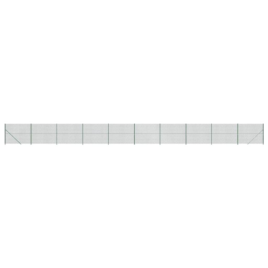 zöld drótkerítés illesztőperemmel 1,8 x 25 m