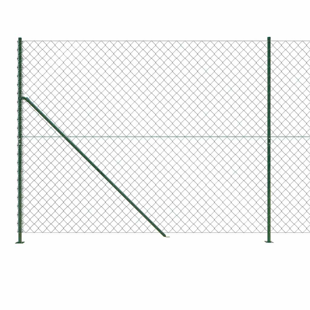 zöld drótkerítés illesztőperemmel 1,8 x 25 m