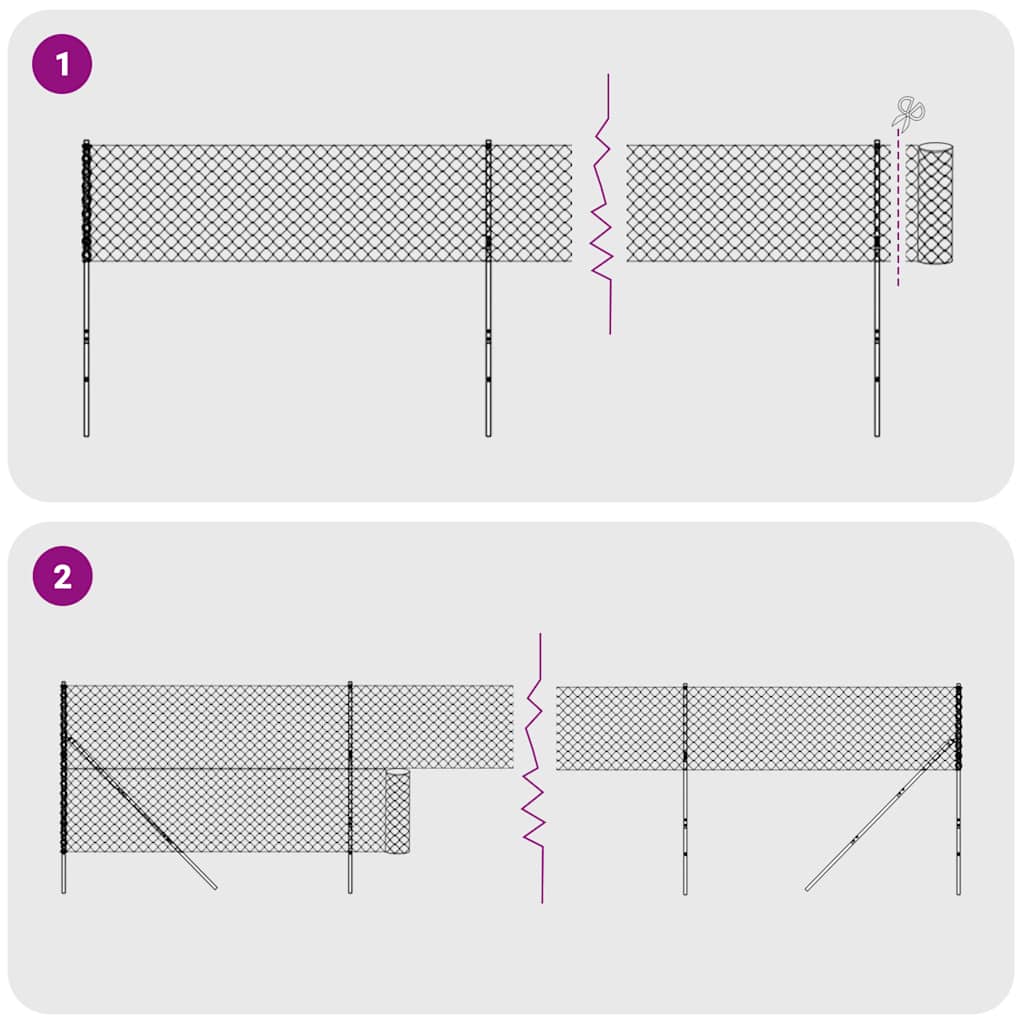 zöld drótkerítés illesztőperemmel 2,2 x 25 m