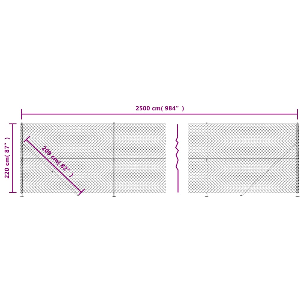 zöld drótkerítés illesztőperemmel 2,2 x 25 m
