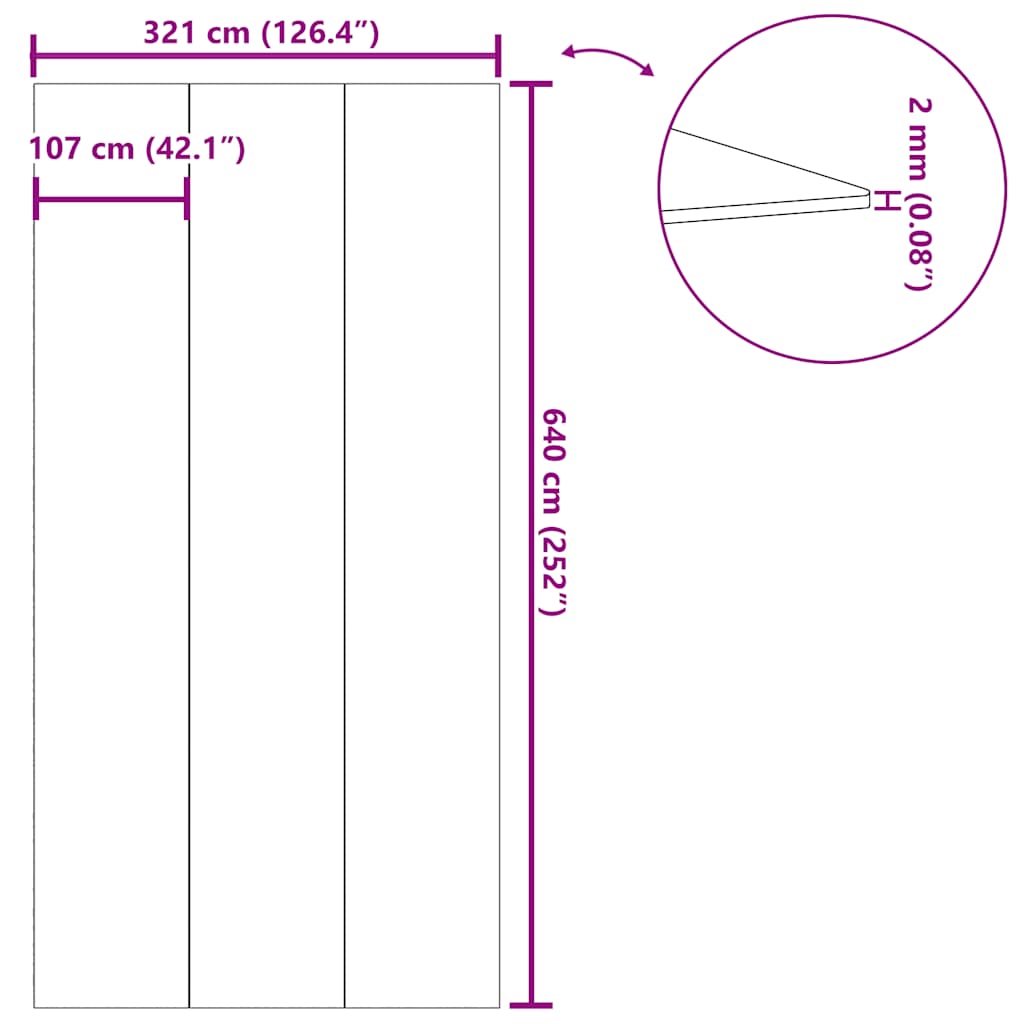 világosszürke poliészter geotextília medencealátét 640 x 321 cm