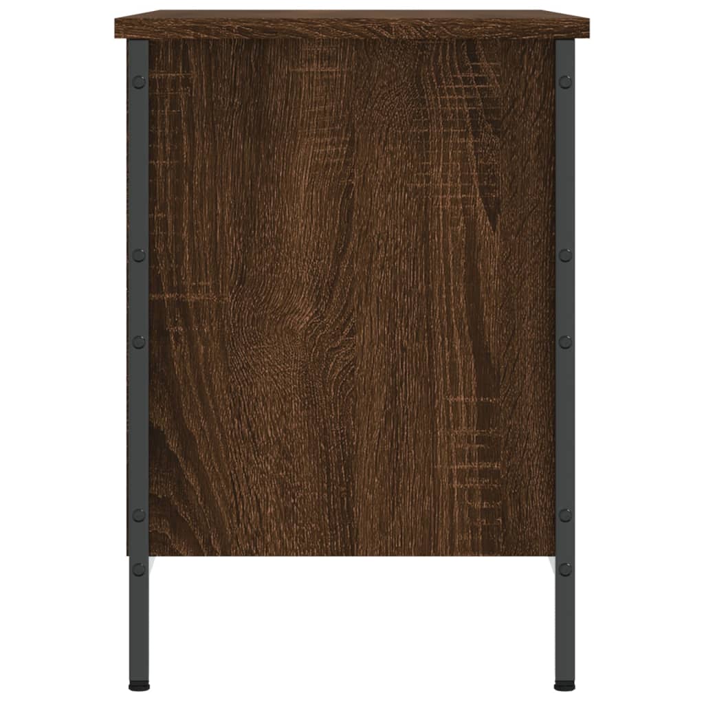 barna tölgyszínű szerelt fa cipősszekrény 69x35x50 cm