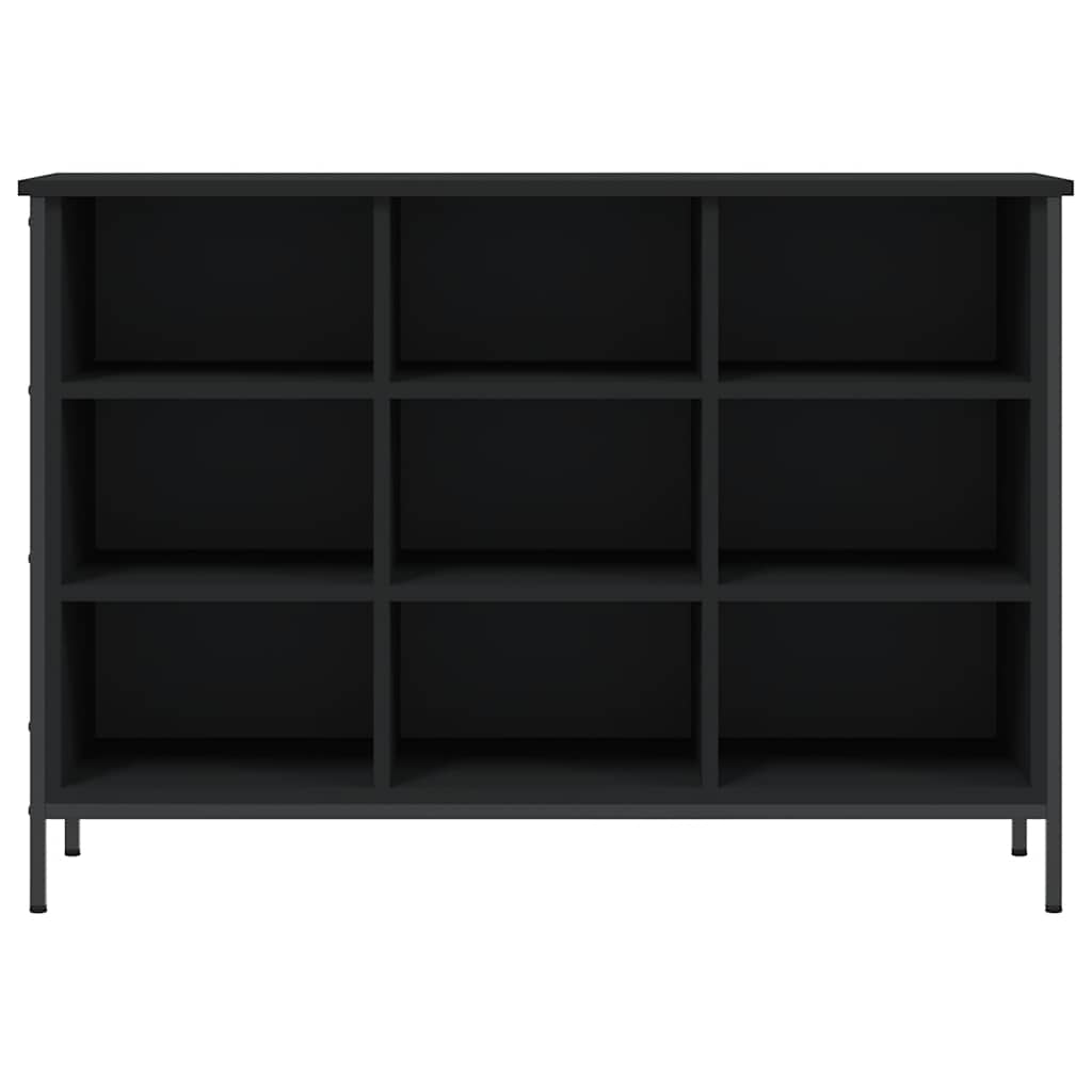 fekete szerelt fa cipőszekrény 100 x 35 x 70 cm