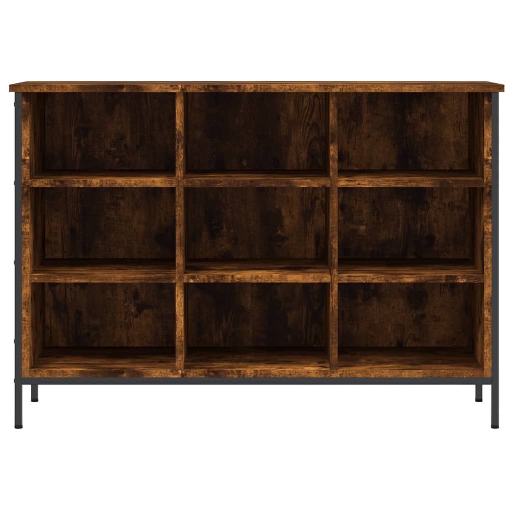füstös tölgy színű szerelt fa cipőszekrény 100x35x70 cm