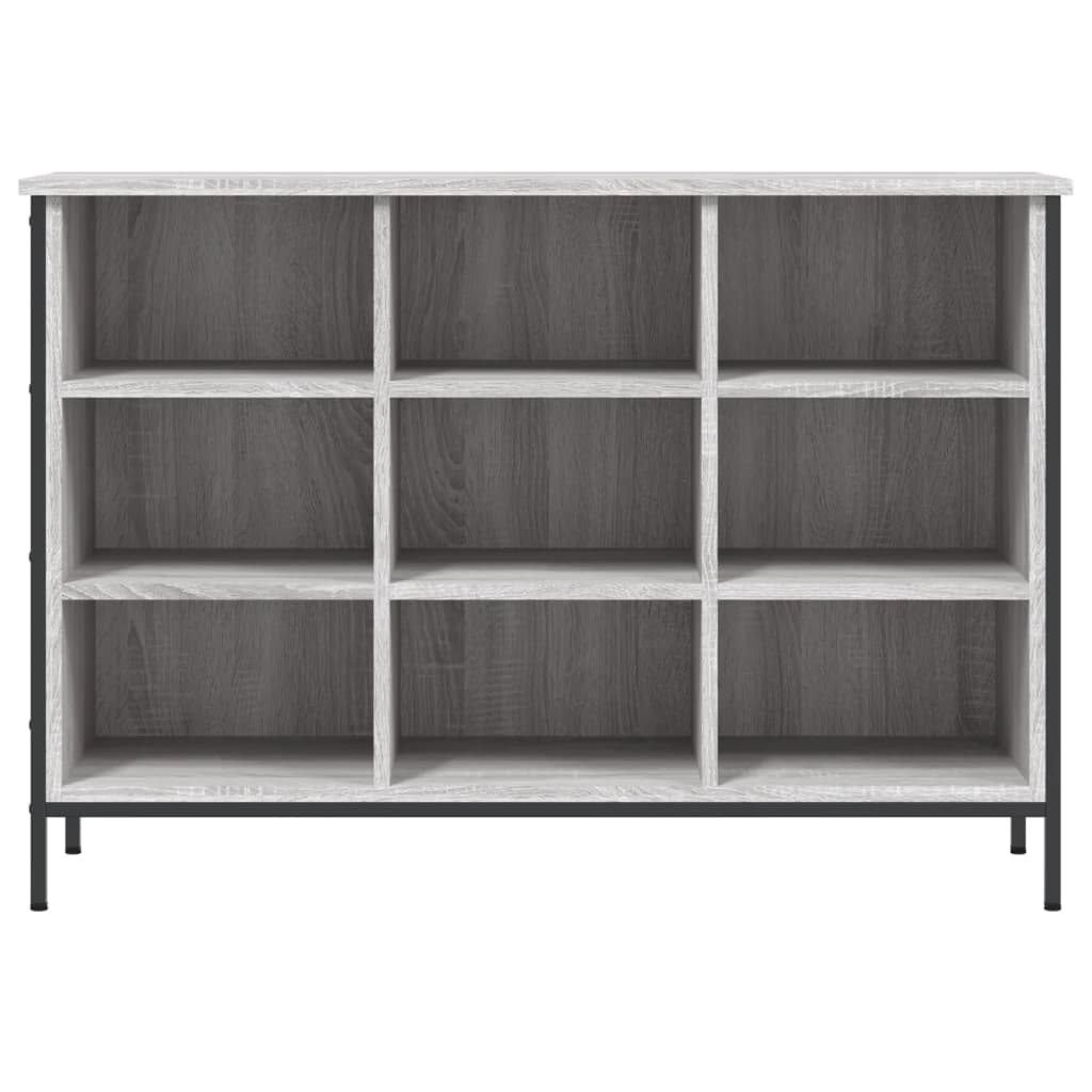 szürke sonoma színű szerelt fa cipősszekrény 100x35x70 cm