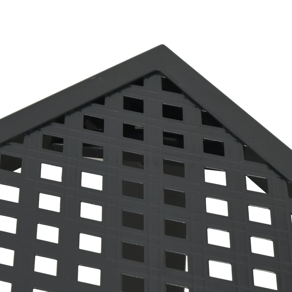 antracitszürke acél kerti asztal 100 x 100 x 72 cm