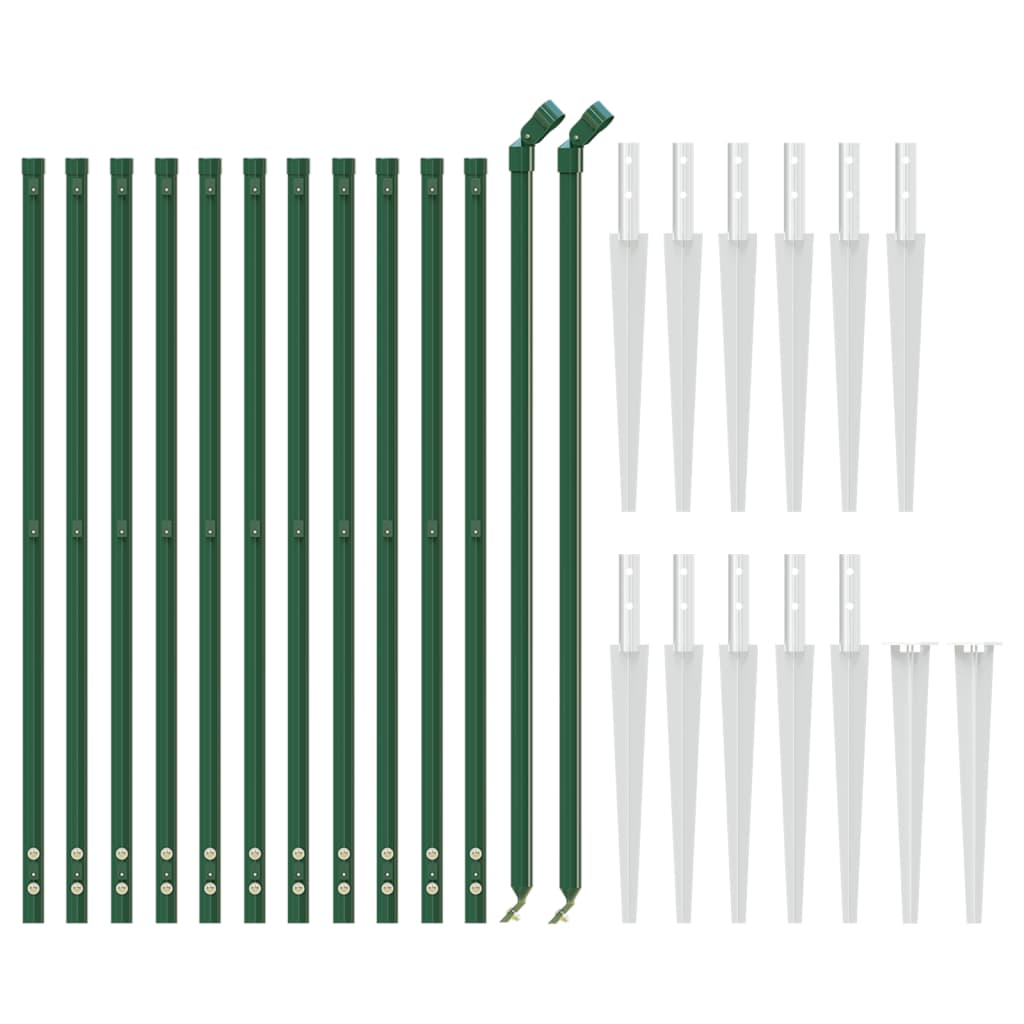 zöld dróthálós kerítés cövekekkel 1,1x25 m