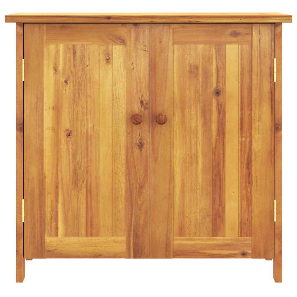 tömör akácfa kerti szekrény 75 x 35 x 70 cm