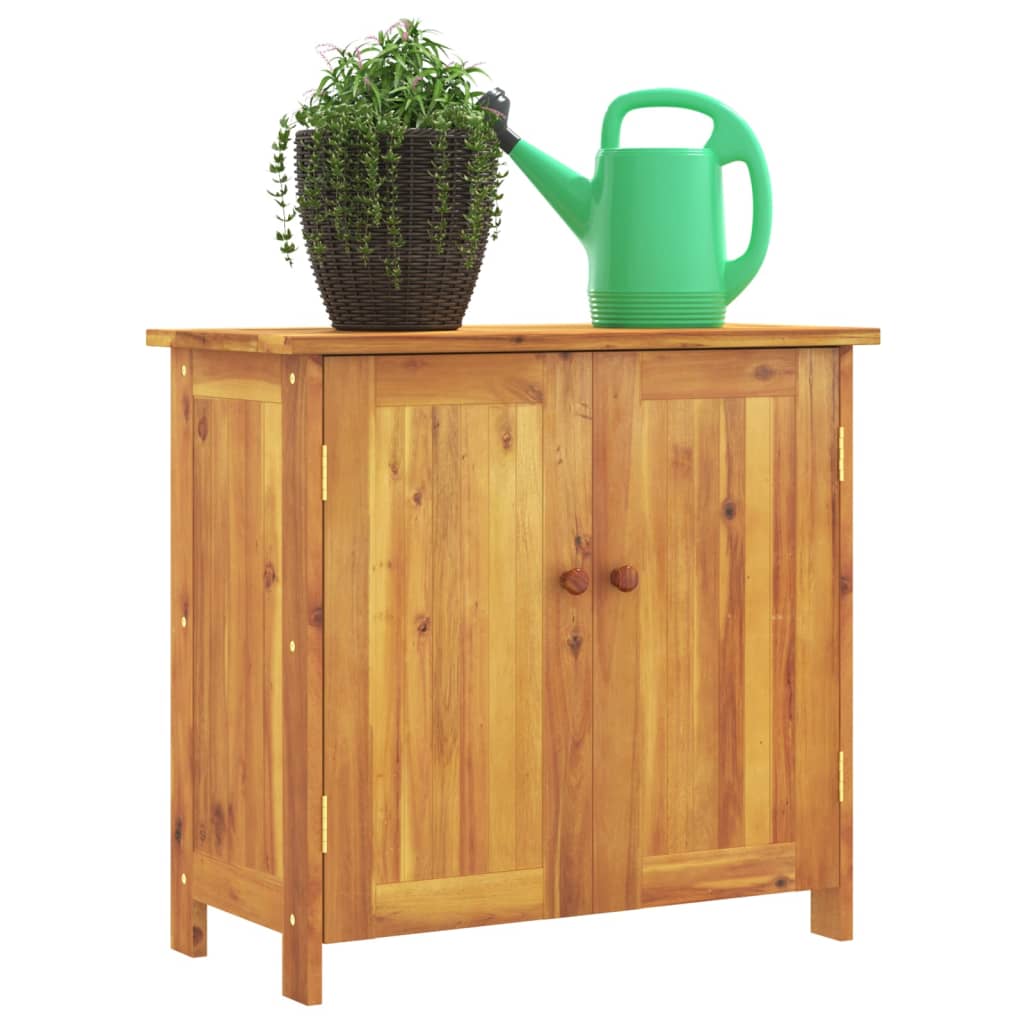 tömör akácfa kerti szekrény 75 x 35 x 70 cm