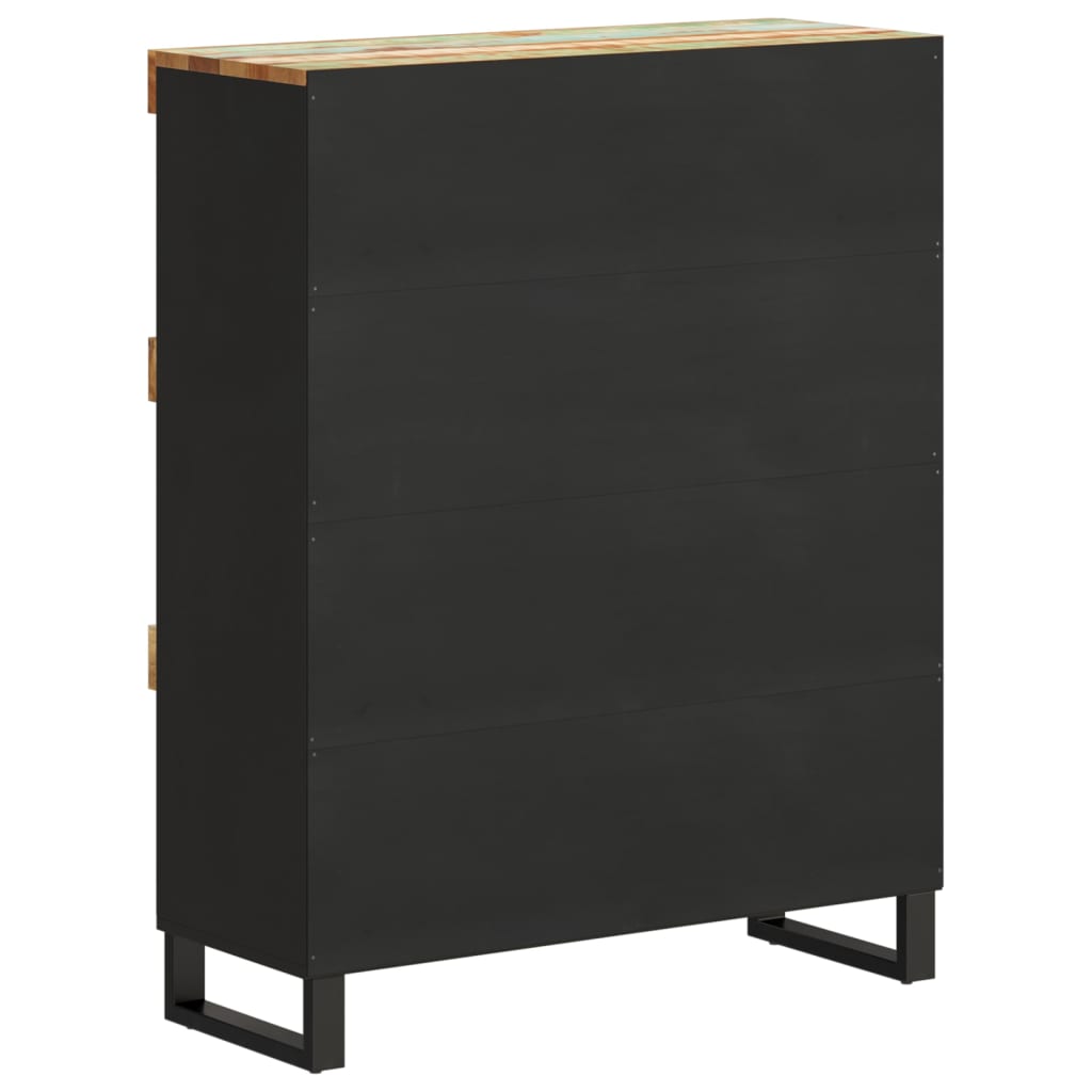 tömör újrahasznosított fa tálalószekrény 85 x 33 x 107 cm