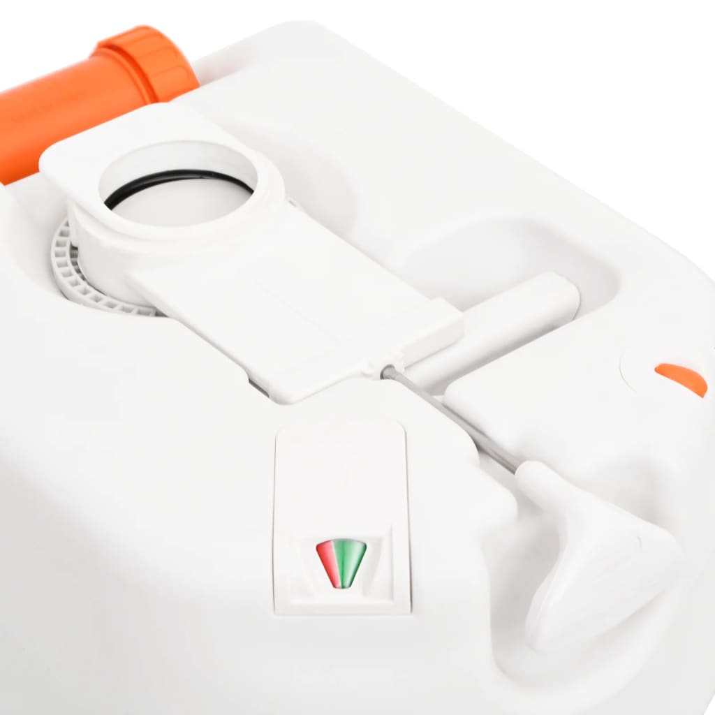 fehér beépített HDPE és acél kemping WC 24+17 L