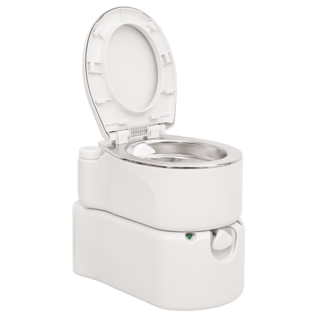 fehér beépített HDPE és acél kemping WC 24+17 L