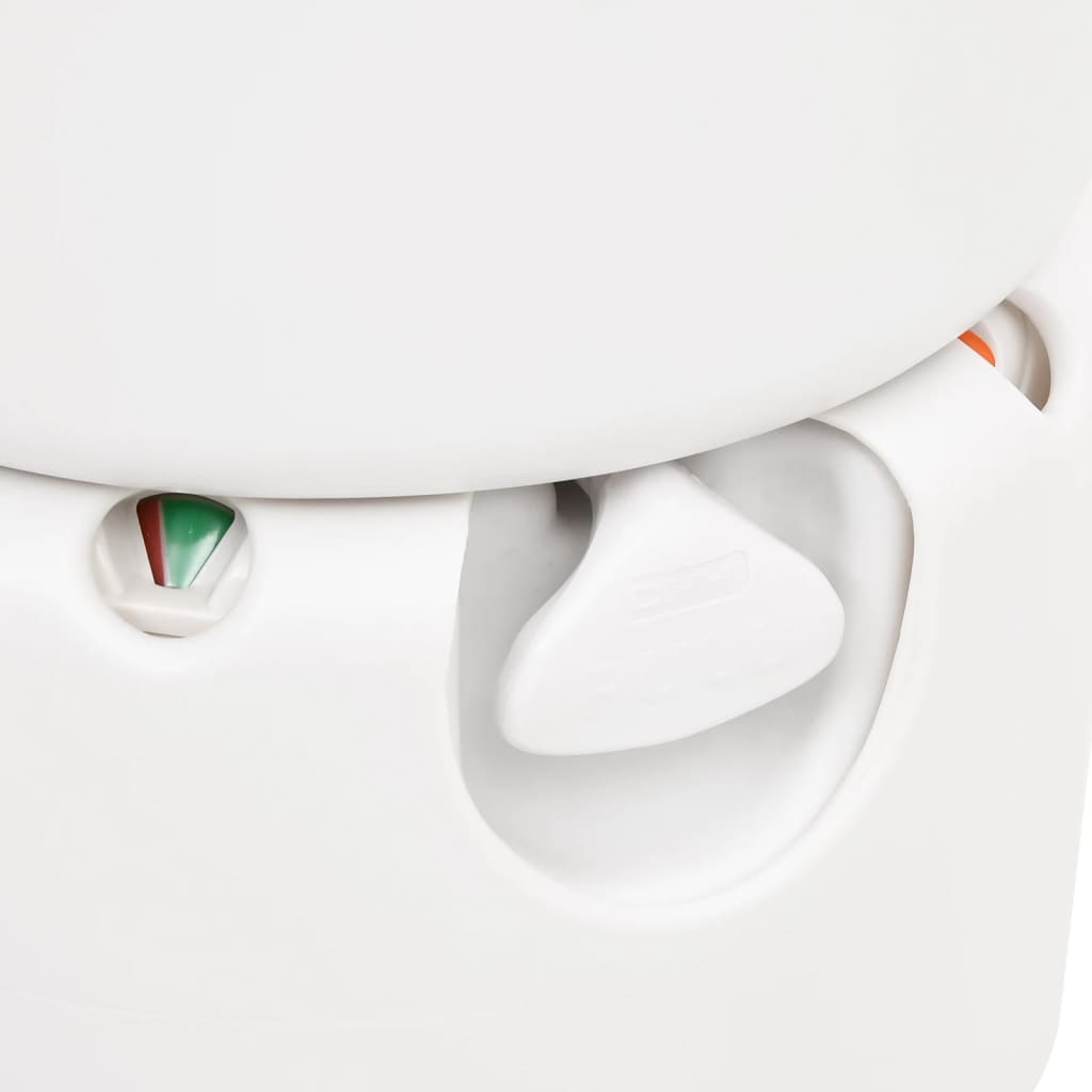 fehér beépített HDPE és acél kemping WC 24+17 L