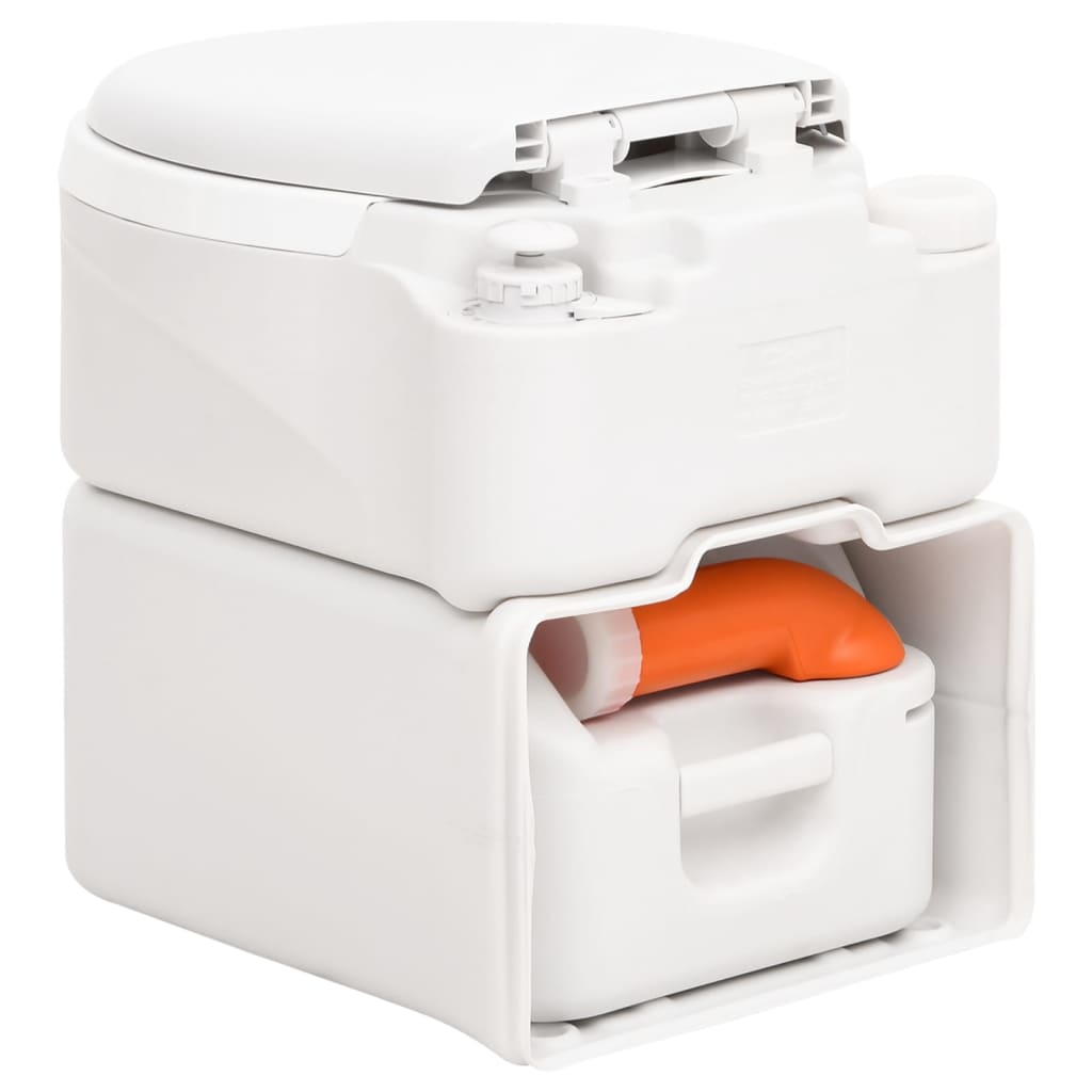 fehér beépített HDPE és PP WC 24+17 L