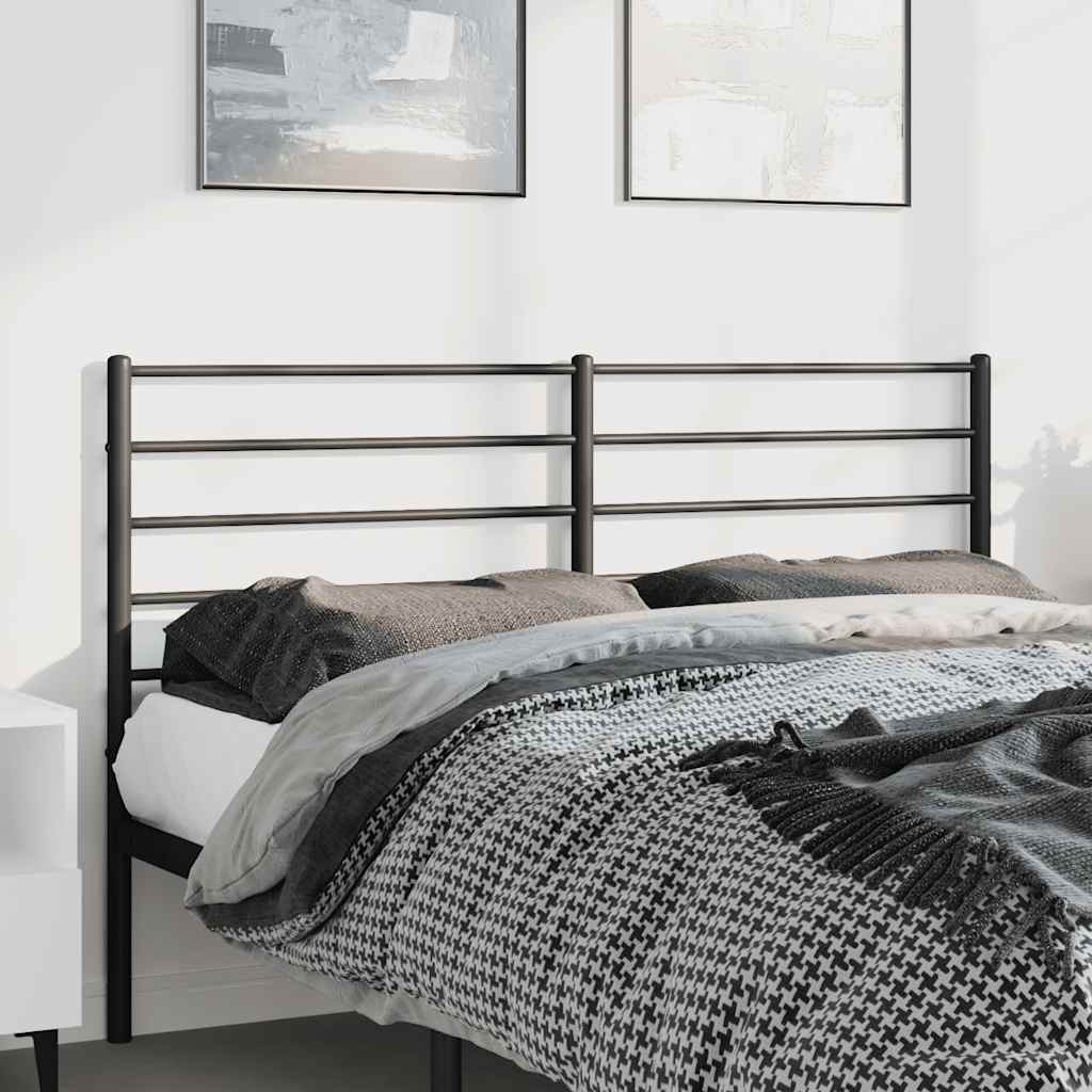 fekete fém csere fejtámla 150 cm