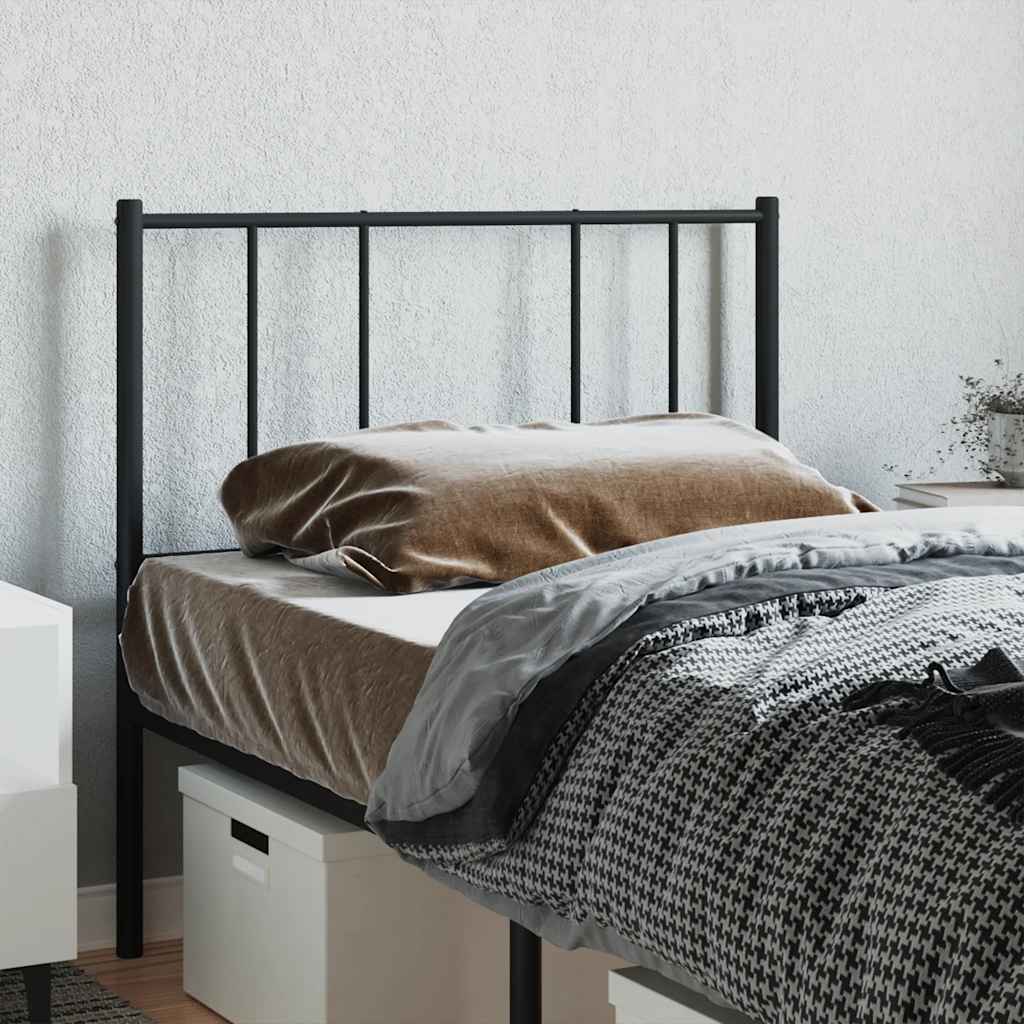 fekete fém csere fejtámla 90 cm