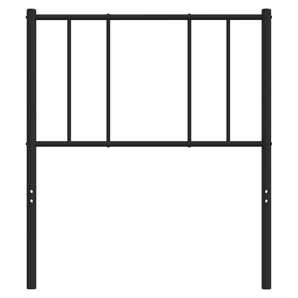 fekete fém csere fejtámla 90 cm