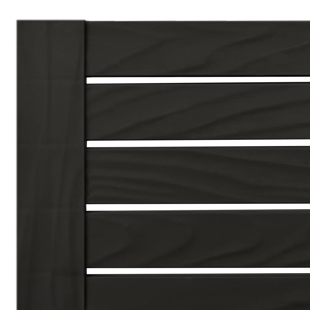 fekete kétszemélyes polipropilén napozóágy 155 x 138 x 83 cm
