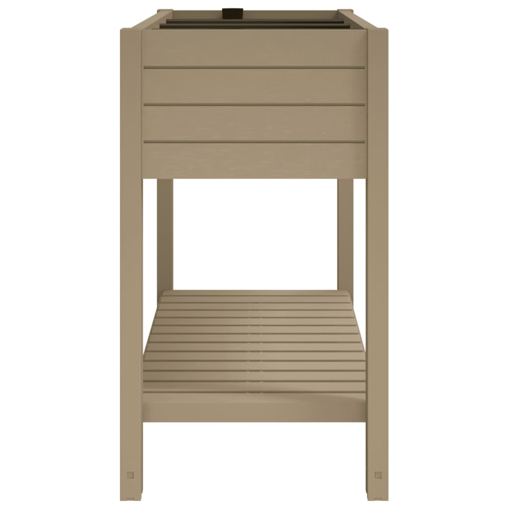 világosbarna polipropilén magaságyás 110x45x79 cm