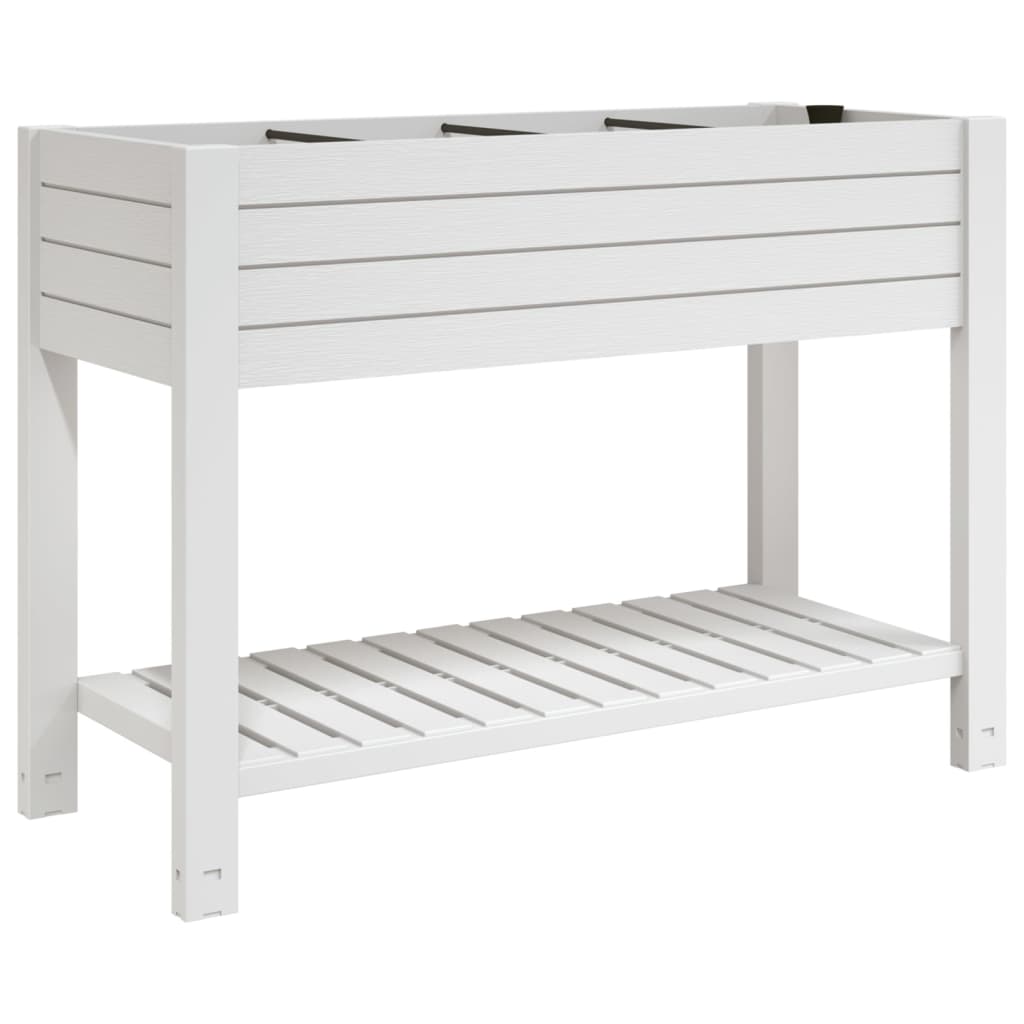 fehér polipropilén magaságyás 110x45x79 cm