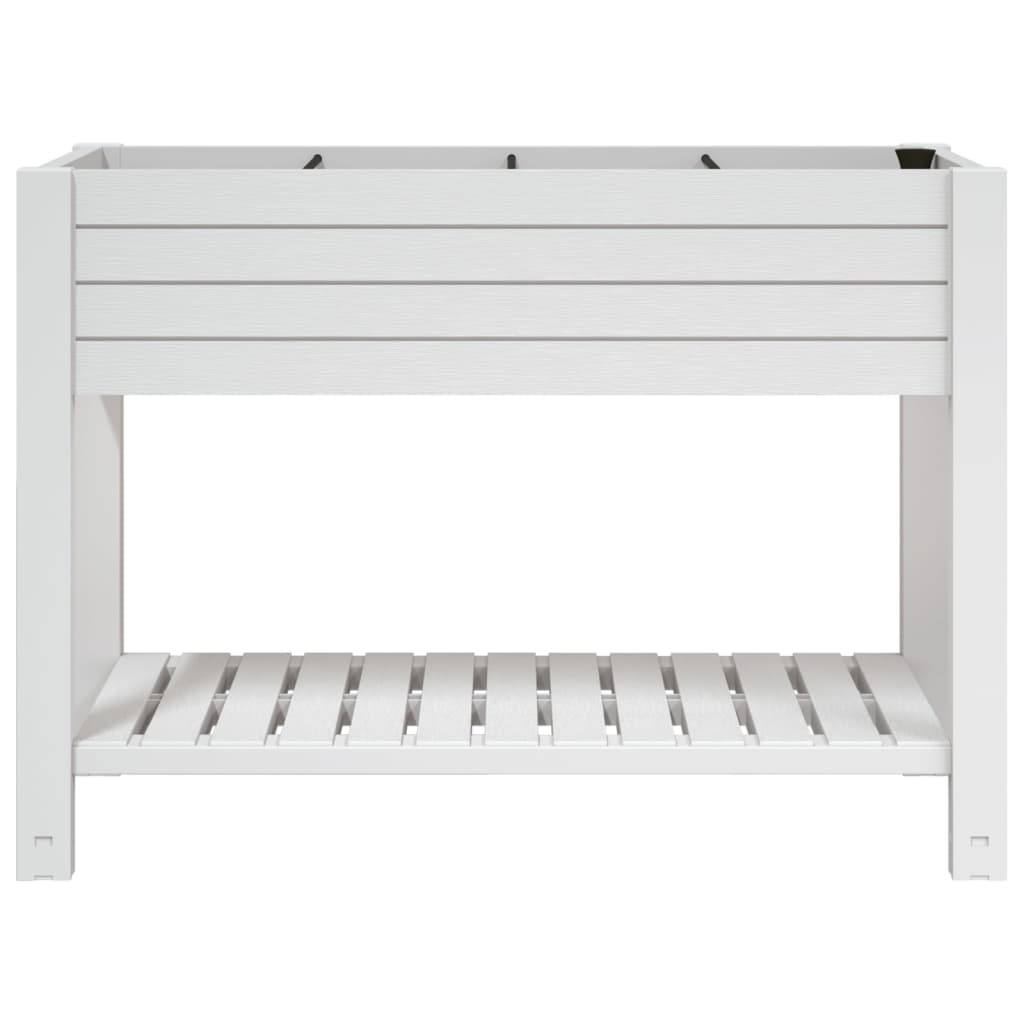 fehér polipropilén magaságyás 110x45x79 cm