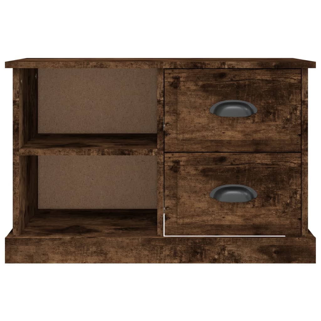 füstös tölgy színű szerelt fa TV-szekrény 73x35,5x47,5 cm