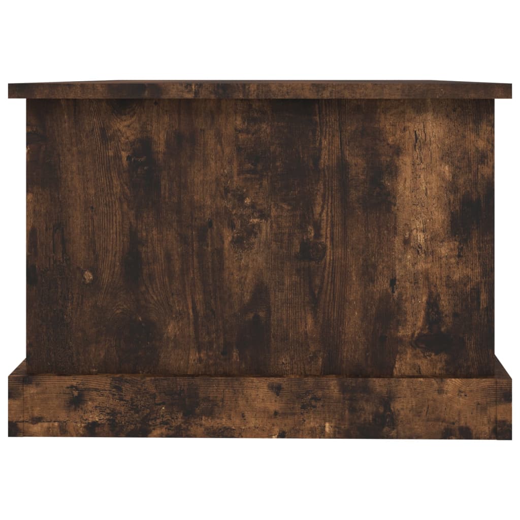 füstös tölgy színű szerelt fa dohányzóasztal 90x50x35 cm